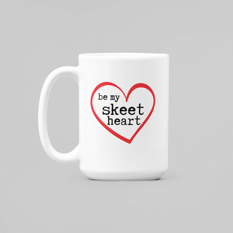 Be My Skeet Heart Mug