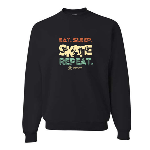 Adult Crewneck - Eat. Sleep. Skate. Repeat