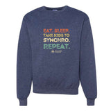 Adult Crewneck - Eat. Sleep. Take the Kids to Synchro. Repeat