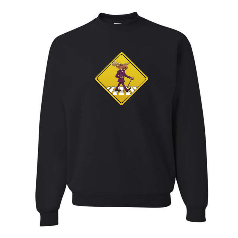 The Dapper Moose Crossing Crewneck