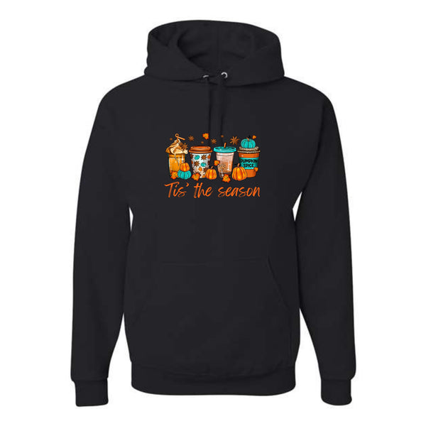 Tis the Season Fall Drinks Unisex Hoodie