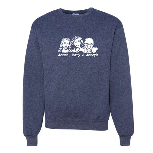 Jesus, Mary & Joseph Crewneck