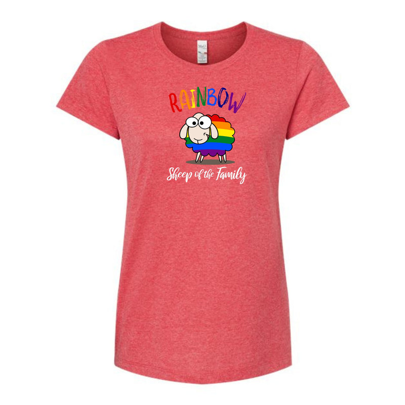 Rainbow Sheep of the Family Ladies T-Shirt