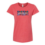 Who Knit Ya Ladies T-Shirt (Crocheted Granny Square Edition)
