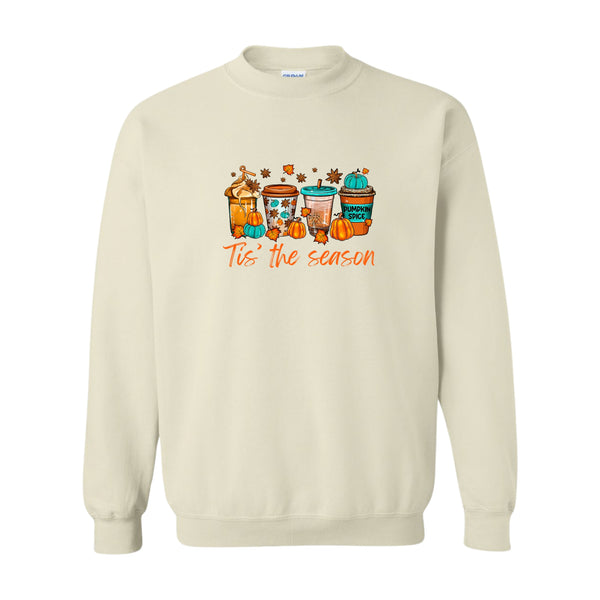 Tis the Season Fall Drinks Crewneck